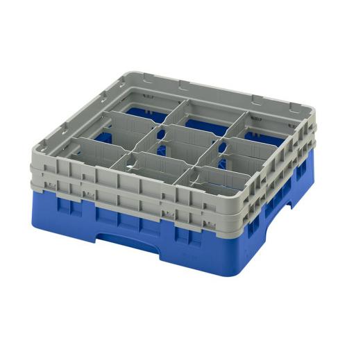 Cambro Camrack Full Size Glass Rack 9 Compartment H13.3cm (Blue)