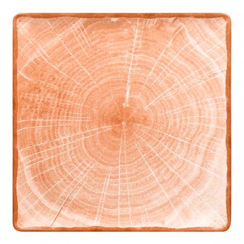 RAK Woodart Square Plate (Cedar Orange)
