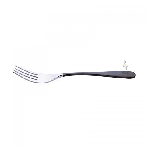 Auenberg Classio 8005 Mirror Polished Table Fork 19.9cm (Silver With Handle Black)