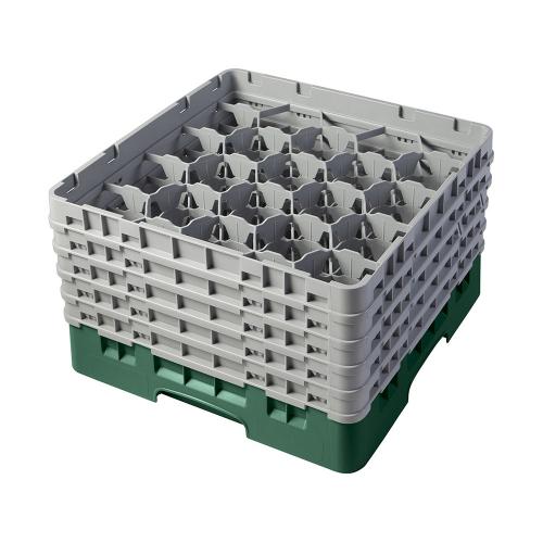Cambro Camrack Full Size Glass Rack 20 Compartment H25.7cm (Sherwood Green)