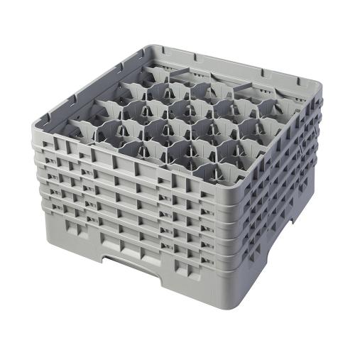 Cambro Camrack Full Size Glass Rack 20 Compartment H25.7cm (Soft Gray)