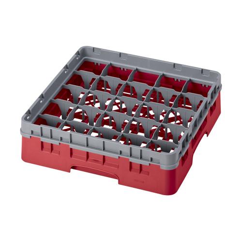Cambro Camrack Full Size Glass Rack 25 Compartment H9.2cm (Red)
