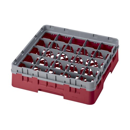 Cambro Camrack Full Size Glass Rack 25 Compartment H9.2cm (Cranberry)