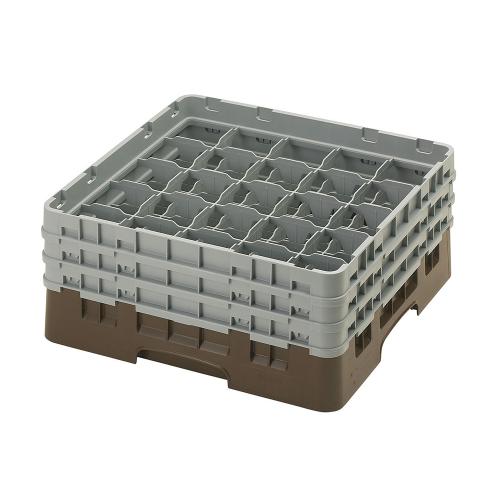 Cambro Camrack Full Size Glass Rack 25 Compartment H17.4cm (Brown)