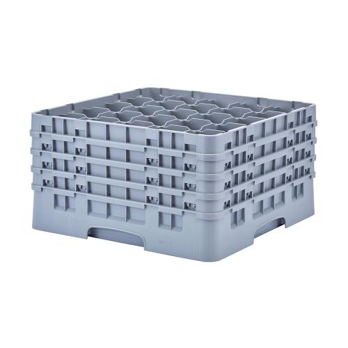Cambro Camrack Full Size Glass Rack 25 Compartment H23.8cm (Soft Gray)