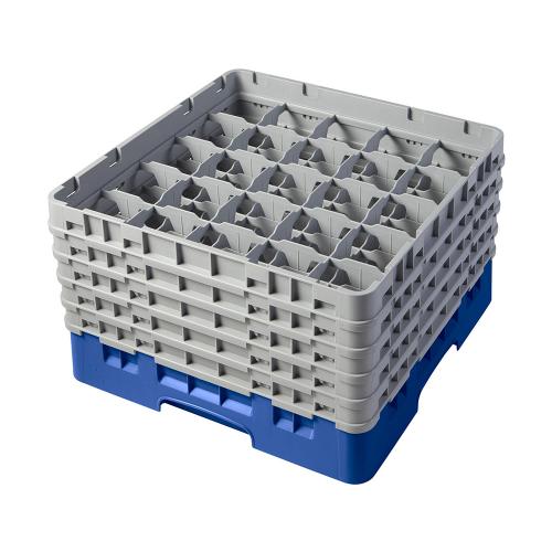 Cambro Camrack Full Size Glass Rack 25 Compartment H25.7cm (Blue)