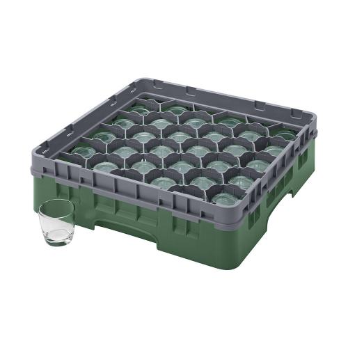 Cambro Camrack Full Size Glass Rack 30 Compartment H9.2cm (Sherwood Green)