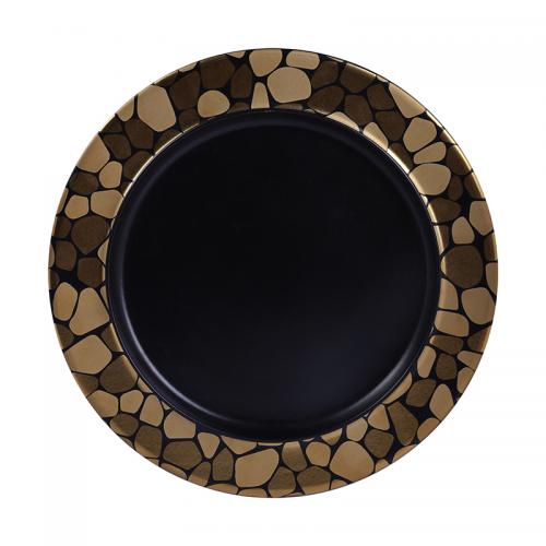 RAK Pebbles Flat Plate With Rim (Copper)