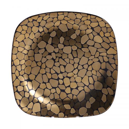 RAK Pebbles Square Porcelain Plate (Copper)