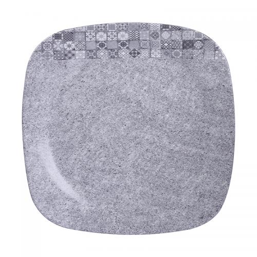 RAK Splendour Square Porcelain Plate (Grey)