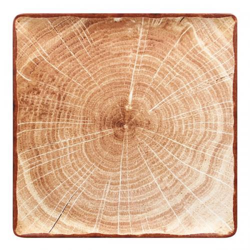 RAK Woodart Square Plate (Timber Brown)