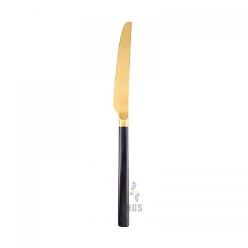 Auenberg Vale 4802 Satin Finished Table Knife 24cm (Gold With Handle Black)