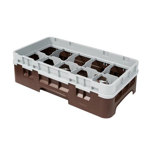 Cambro Camrack Half Size Glass Rack 10 Compartment H9.2cm (Brown)