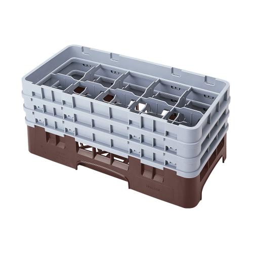 Cambro Camrack Half Size Glass Rack 10 Compartment H17.4cm (Brown)