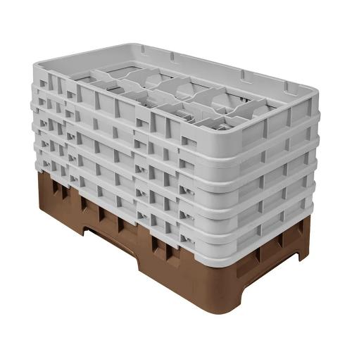 Cambro Camrack Half Size Glass Rack 10 Compartment H25.7cm (Brown)