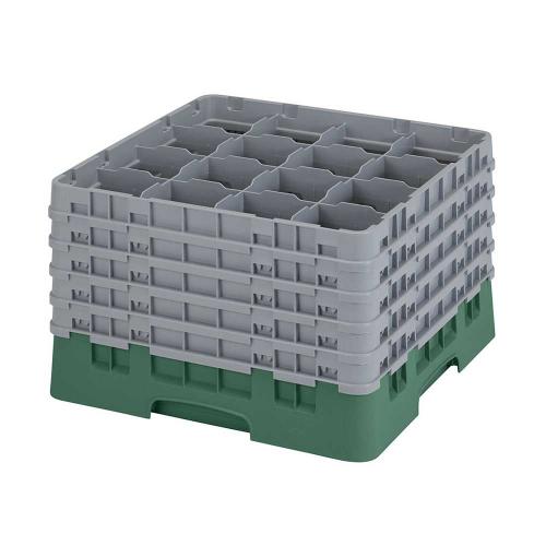 Cambro Camrack Full Size Glass Rack 16 Compartment H27.9cm (Sherwood Green)