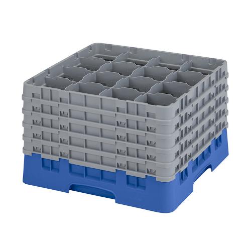 Cambro Camrack Full Size Glass Rack 16 Compartment H27.9cm (Blue)