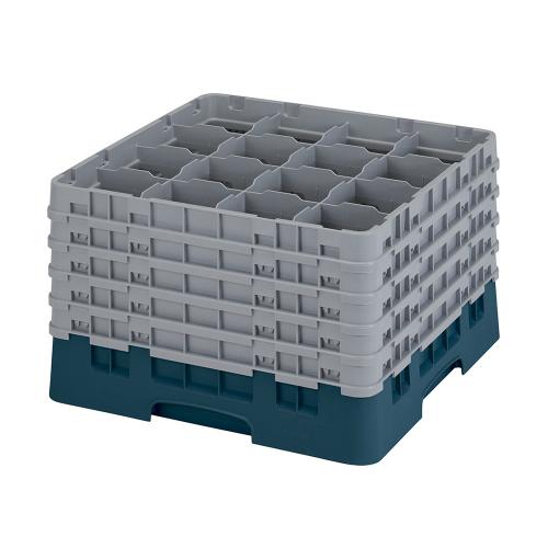 Cambro Camrack Full Size Glass Rack 16 Compartment H27.9cm (Teal)