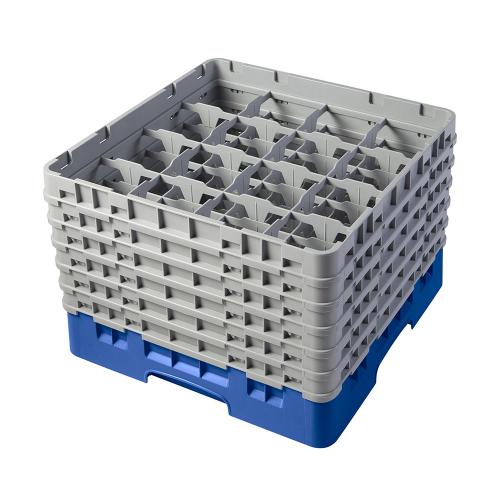 Cambro Camrack Full Size Glass Rack 16 Compartment H29.8cm (Blue)