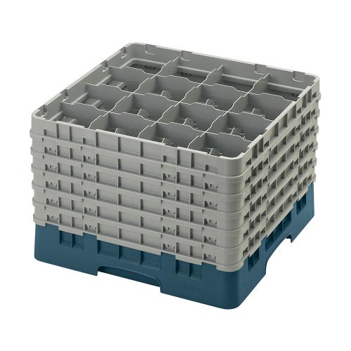 Cambro Camrack Full Size Glass Rack 16 Compartment H32cm (Teal)