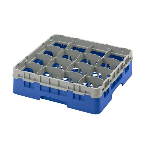 Cambro Camrack Full Size Glass Rack 16 Compartment H9.2cm (Blue)