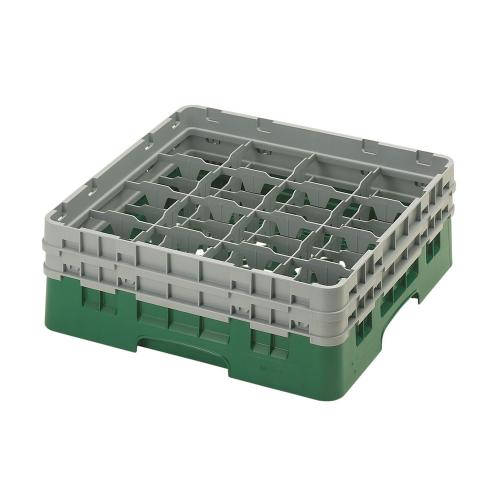 Cambro Camrack Full Size Glass Rack 16 Compartment H13.3cm (Sherwood Green)