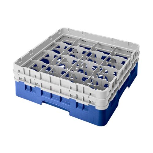 Cambro Camrack Full Size Glass Rack 16 Compartment H13.3cm (Blue)