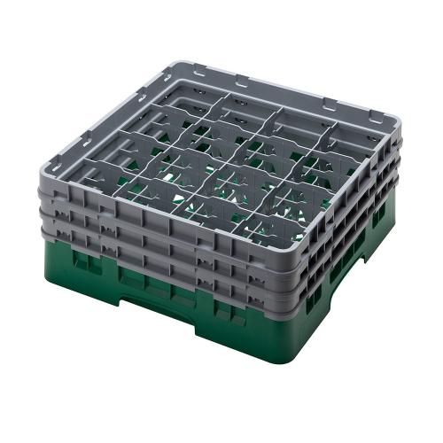 Cambro Camrack Full Size Glass Rack 16 Compartment H17.4cm (Sherwood Green)