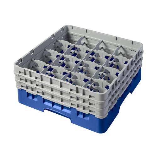 Cambro Camrack Full Size Glass Rack 16 Compartment H17.4cm (Blue)