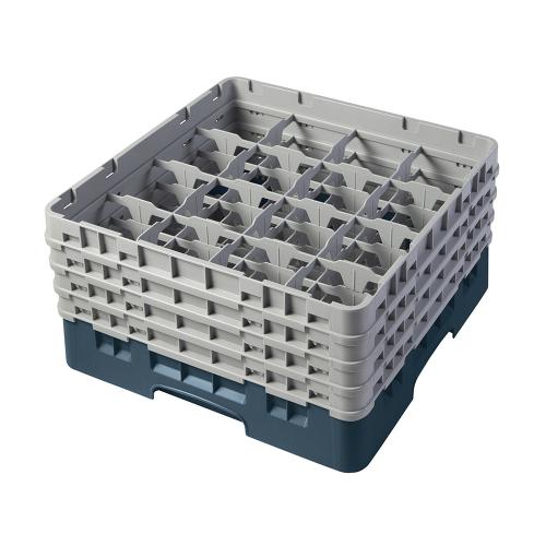 Cambro Camrack Full Size Glass Rack 16 Compartment H21.5cm (Teal)