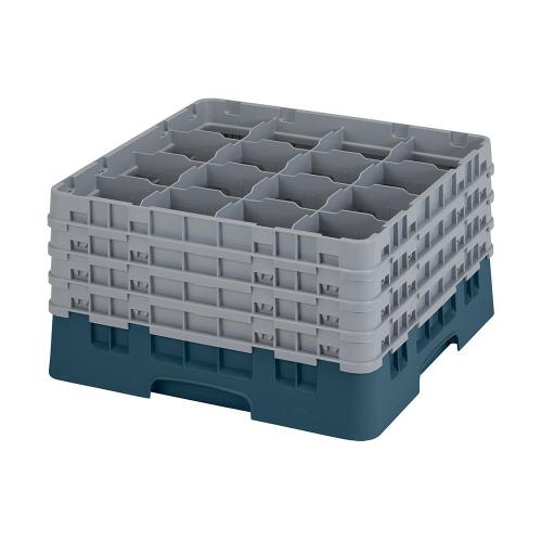 Cambro Camrack Full Size Glass Rack 16 Compartment H23.8cm (Teal)