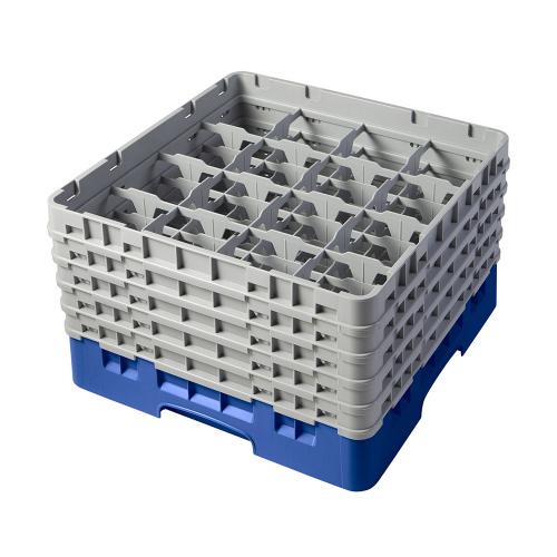 Cambro Camrack Full Size Glass Rack 16 Compartment H25.7cm (Blue)