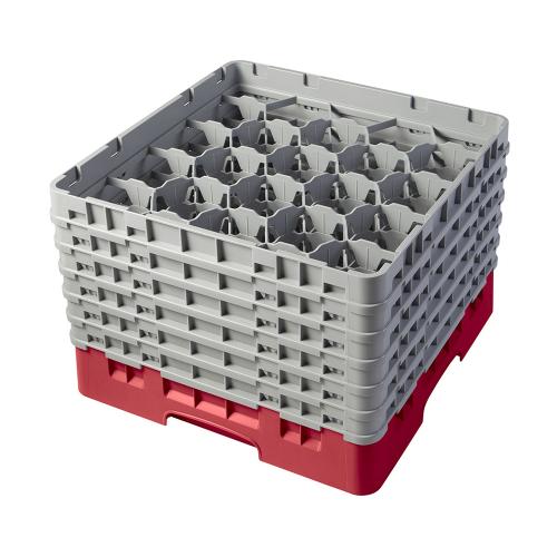 Cambro Camrack Full Size Glass Rack 20 Compartment H29.8cm (Red)