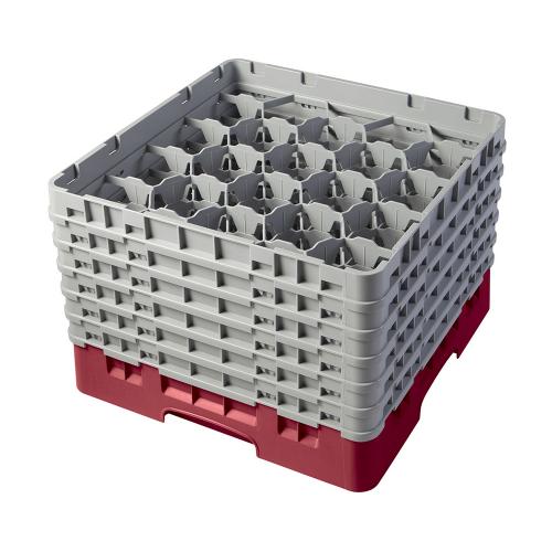Cambro Camrack Full Size Glass Rack 20 Compartment H29.8cm (Cranberry)