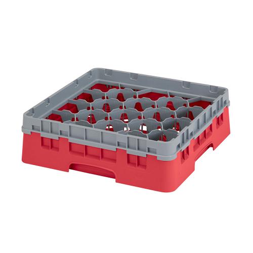 Cambro Camrack Full Size Glass Rack 20 Compartment H9.2cm (Red)