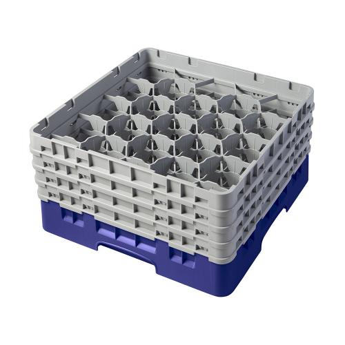 Cambro Camrack Full Size Glass Rack 20 Compartment H21.5cm (Navy Blue)
