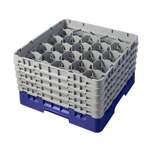 Cambro Camrack Full Size Glass Rack 20 Compartment H25.7cm (Navy Blue)