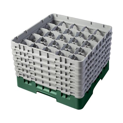 Cambro Camrack Full Size Glass Rack 25 Compartment H27.9cm (Sherwood Green)
