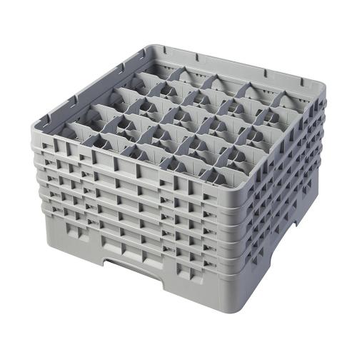 Cambro Camrack Full Size Glass Rack 25 Compartment H27.9cm (Soft Gray)