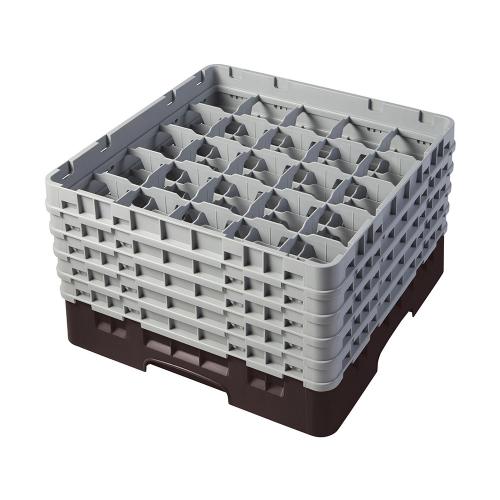 Cambro Camrack Full Size Glass Rack 25 Compartment H27.9cm (Brown)