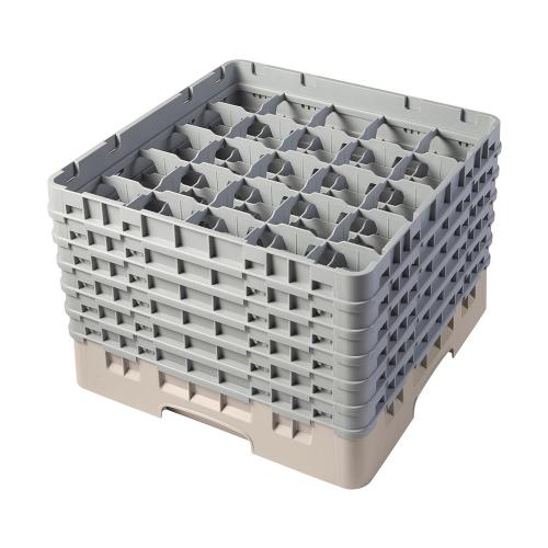 Cambro Camrack Full Size Glass Rack 25 Compartment H29.8cm (Beige)
