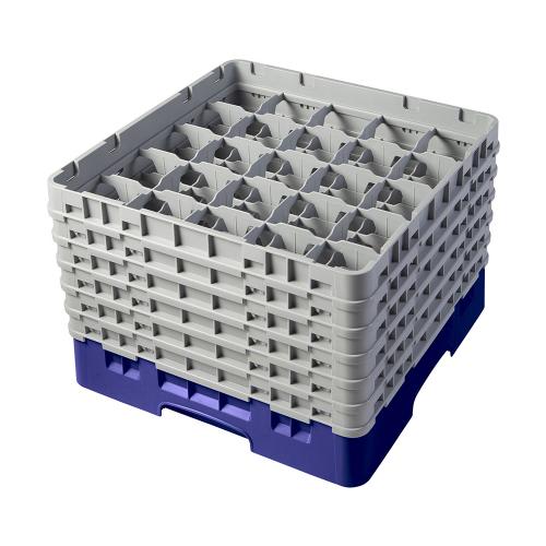 Cambro Camrack Full Size Glass Rack 25 Compartment H29.8cm (Navy Blue)