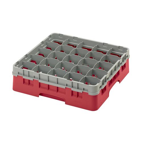 Cambro Camrack Full Size Glass Rack 25 Compartment H11.4cm (Red)