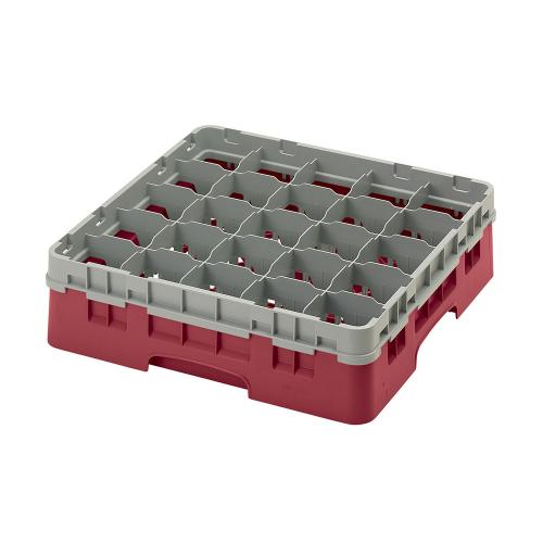 Cambro Camrack Full Size Glass Rack 25 Compartment H11.4cm (Cranberry)