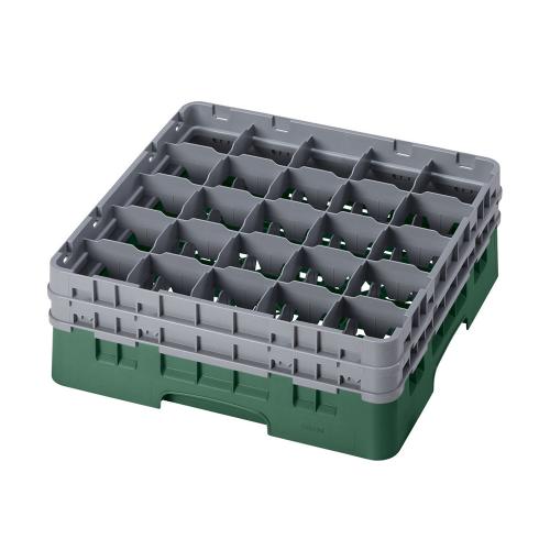 Cambro Camrack Full Size Glass Rack 25 Compartment H13.3cm (Sherwood Green)