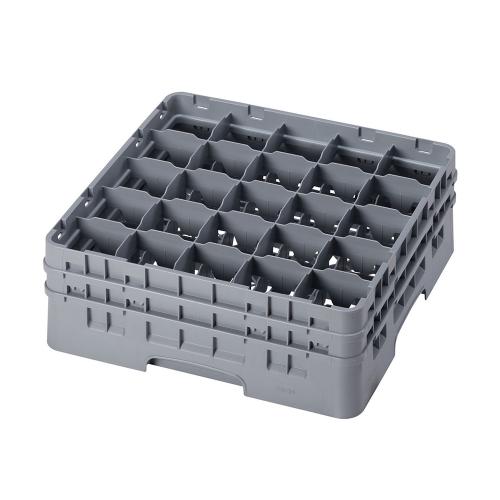 Cambro Camrack Full Size Glass Rack 25 Compartment H13.3cm (Soft Gray)