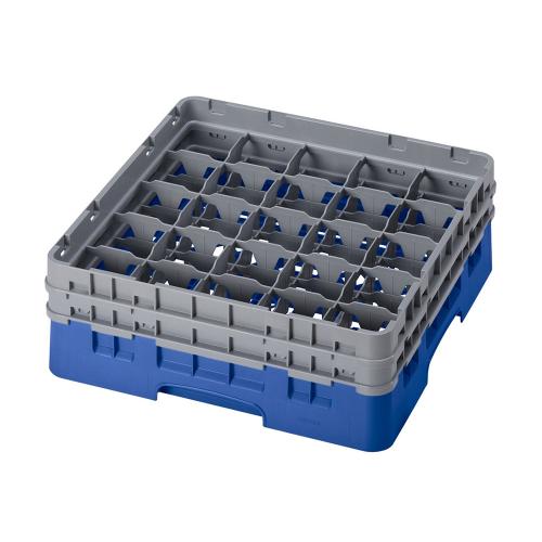 Cambro Camrack Full Size Glass Rack 25 Compartment H13.3cm (Blue)