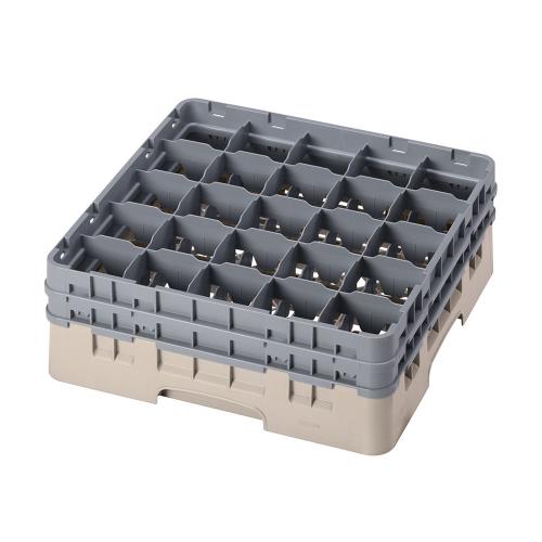 Cambro Camrack Full Size Glass Rack 25 Compartment H13.3cm (Beige)