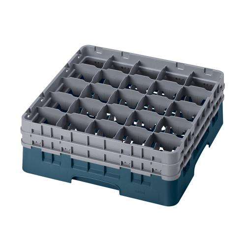 Cambro Camrack Full Size Glass Rack 25 Compartment H13.3cm (Teal)