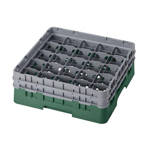 Cambro Camrack Full Size Glass Rack 25 Compartment H15.5cm (Sherwood Green)